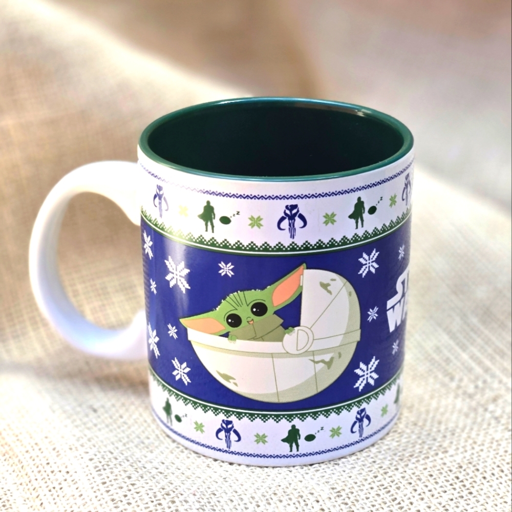 Star Wars Mandalorian Grogu Ceramic Holiday Mug
